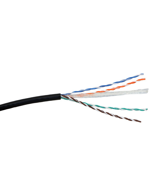 Cat6 U/UTP PE Makara 4P Outdoor 500m Siyah