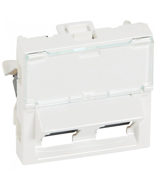 2 x RJ45 Cat5e UTP 450 2 Modül Beyaz