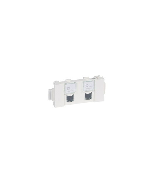 2 x RJ45 Cat5e UTP DLP İçin Soluclip Aksesuarlı 3 Modül Beyaz