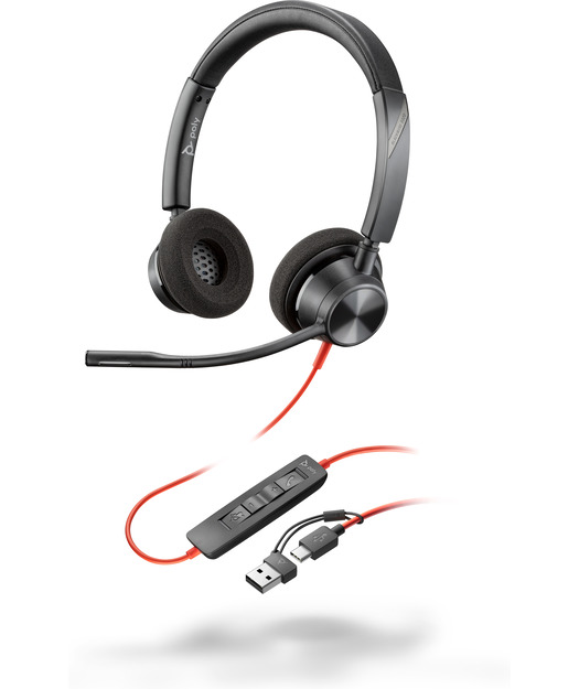 Poly BW 3320 Stereo USB-C HS +USB-C/A