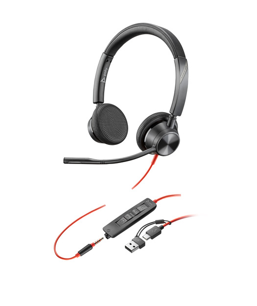 Poly BW 3325 USB-C HS +3.5mmP +USB-C/A
