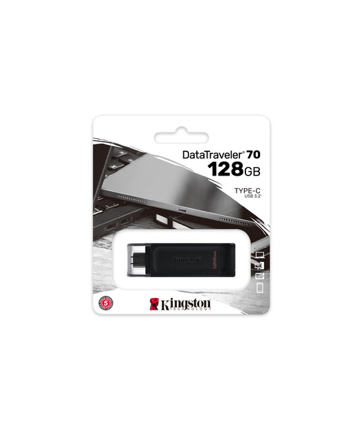 Kingston 128GB USB-C 3.2 Gen 1 DataTraveler 70