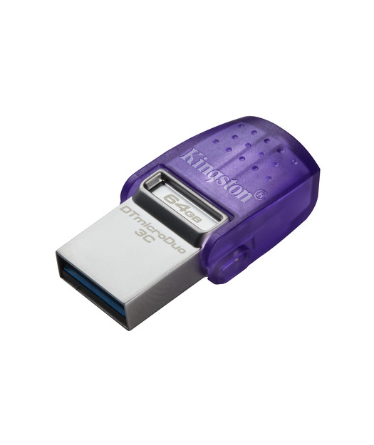 64GB DataTraveler microDuo 3C 200MB/s dual USB-A + USB-C