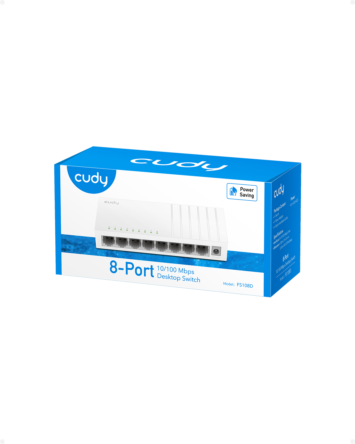 CUDY 8-Port 10/100 Mbps Desktop Switch