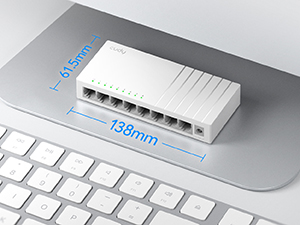 CUDY 8-Port 10/100 Mbps Desktop Switch
