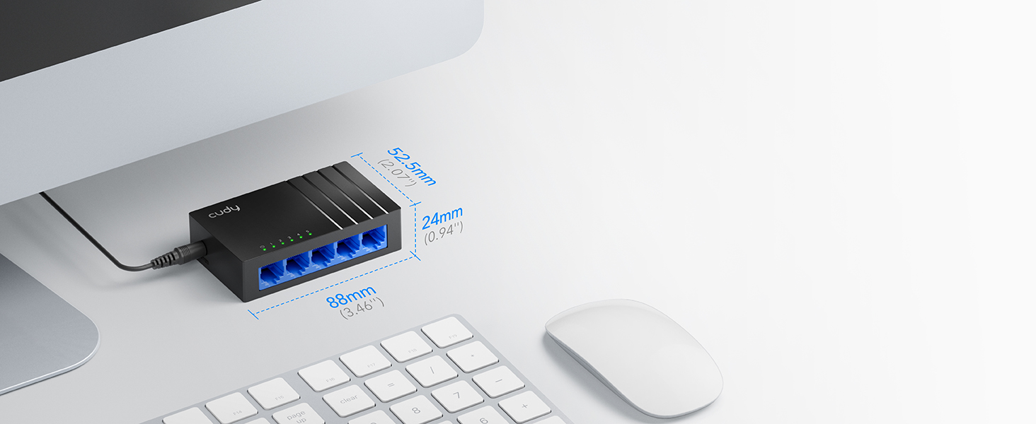 CUDY 5-Port Gigabit Desktop Switch