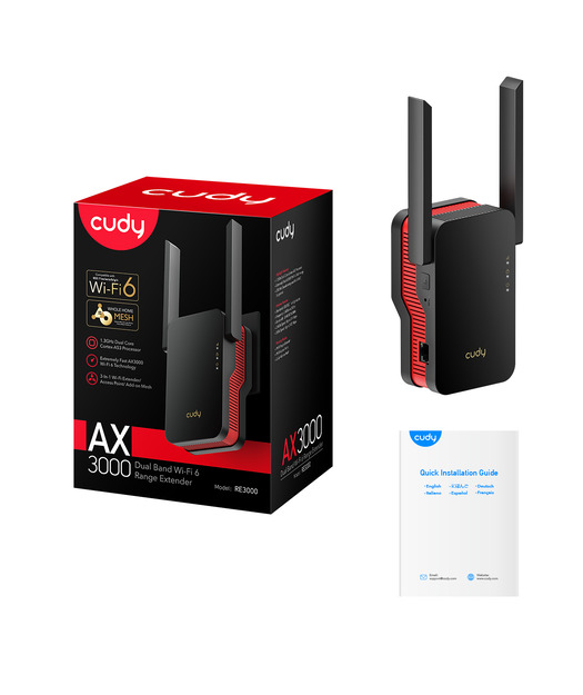 CUDY AX3000 WiFi 6 Mesh Repeater