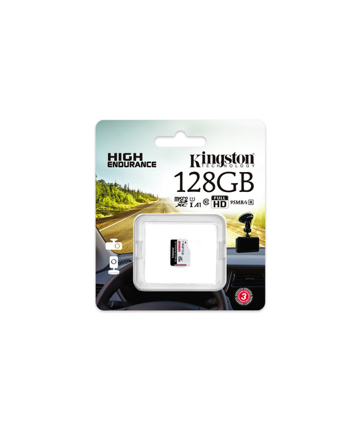 Kingston 128GB microSDHC Endurance 95R/45W C10 A1 UHS-I Card Only