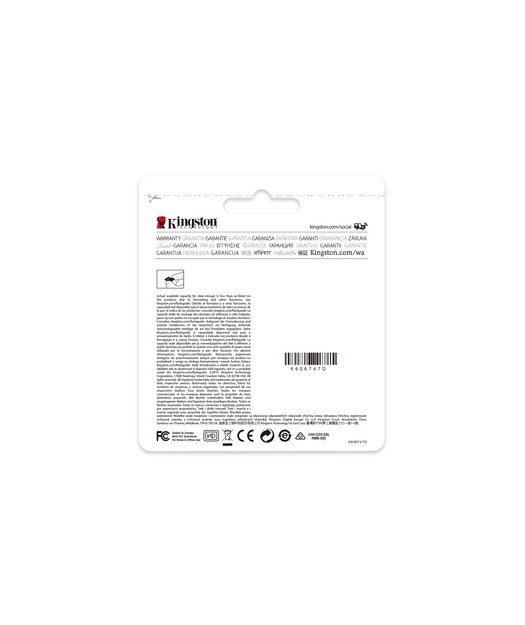 Kingston 128GB microSDHC Endurance 95R/45W C10 A1 UHS-I Card Only