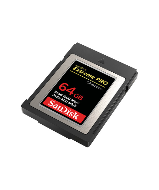 SanDisk Extreme PRO CFexpress Card Type B, 64GB, 1500MB/s Read, 800MB/s Write