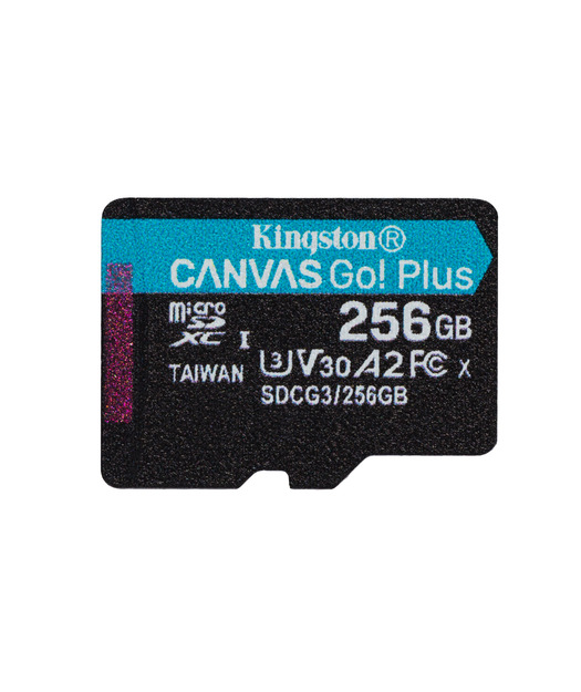 Kingston 256GB microSDXC Canvas Go Plus 170R A2 U3 V30 Card + ADP