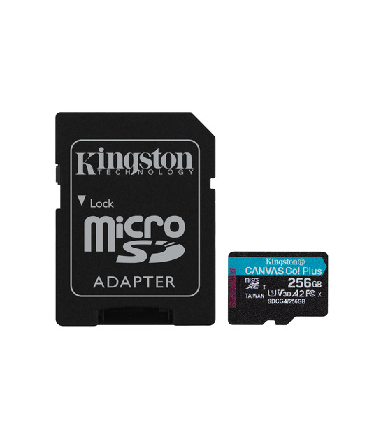 Kingston 256GB Canvas Go Plus microSD Gen4