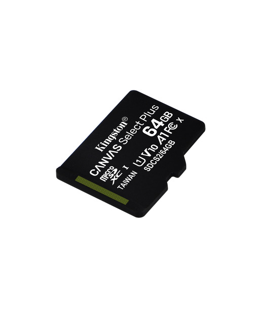 Kingston 64GB microSDXC Canvas Select Plus 100R A1 C10 Card + Adapter