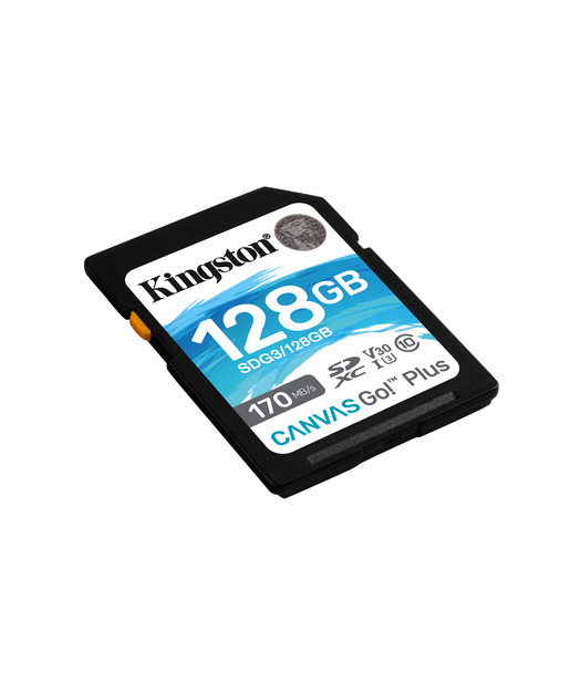 Kingston 128GB SDXC Canvas Go Plus 170R C10 UHS-I U3 V30