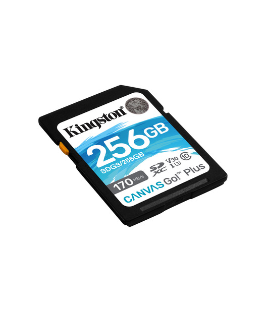 Kingston 256GB SDXC Canvas Go Plus 170R C10 UHS-I U3 V30