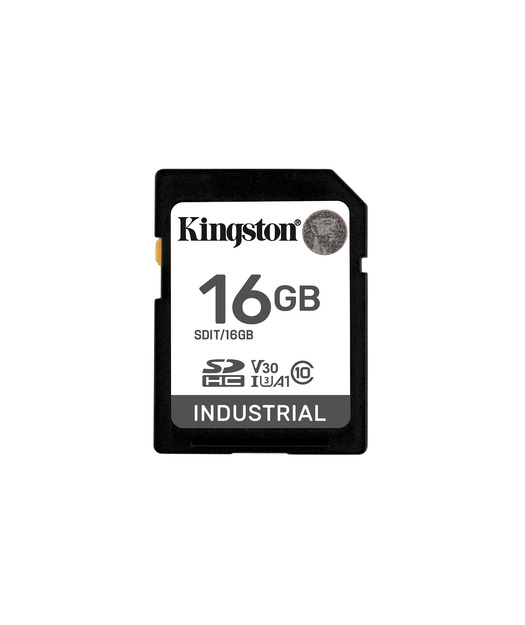 16GB SDHC Industrial -40C to 85C C10 UHS-I U3 V30 A1 pSLC