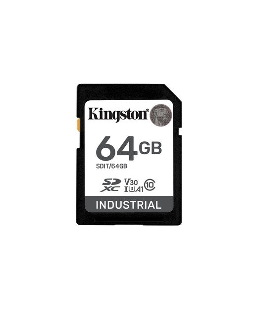 64GB SDHC Industrial -40C to 85C C10 UHS-I U3 V30 A1 pSLC