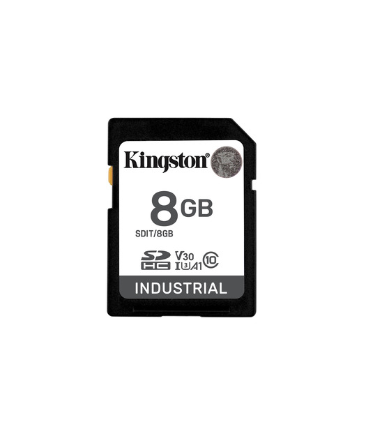 8GB SDHC Industrial -40C to 85C C10 UHS-I U3 V30 A1 pSLC