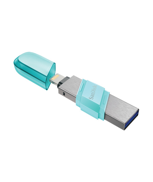 SanDisk iXpand Flash Drive Flip 128GB, Mint color