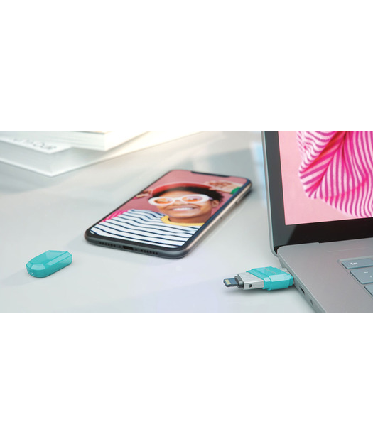 SanDisk iXpand Flash Drive Flip 128GB, Mint color