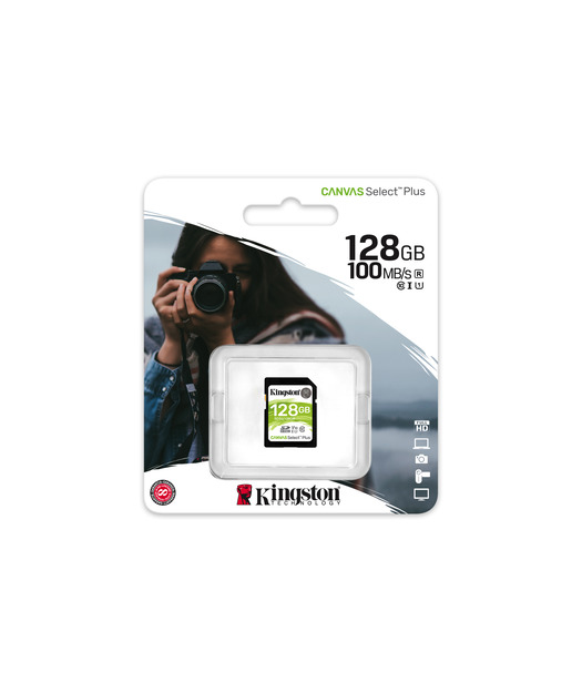 Kingston 128GB SDHC Canvas Select Plus 10