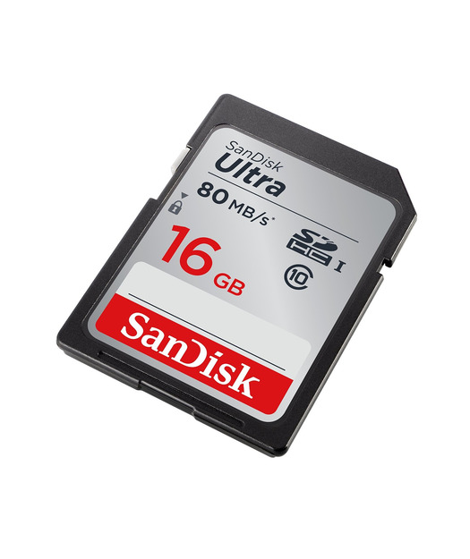 SanDisk Ultra SDHC 16GB 80MB/s Class 10 UHS-I