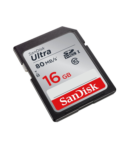 SanDisk Ultra SDHC 16GB 80MB/s Class 10 UHS-I