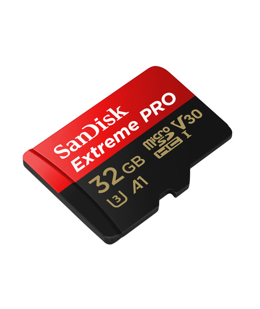 SanDisk Extreme microSDHC 32GB + SD Adapter + Rescue Pro Deluxe 100MB/s A1 C10 V30 UHS-I U3
