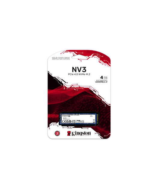 Kingston 4000GB NV3 M.2 2280 PCIe 4.0 NVMe SSD