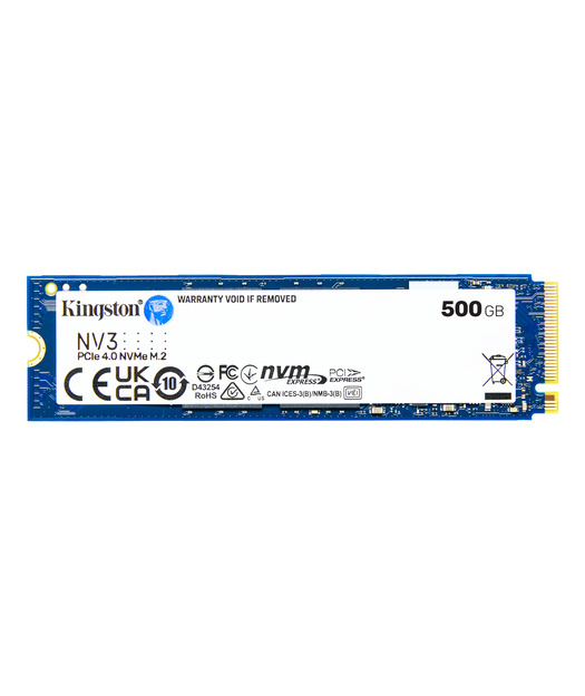 Kingston 500GB NV3 M.2 2280 PCIe 4.0 NVMe SSD