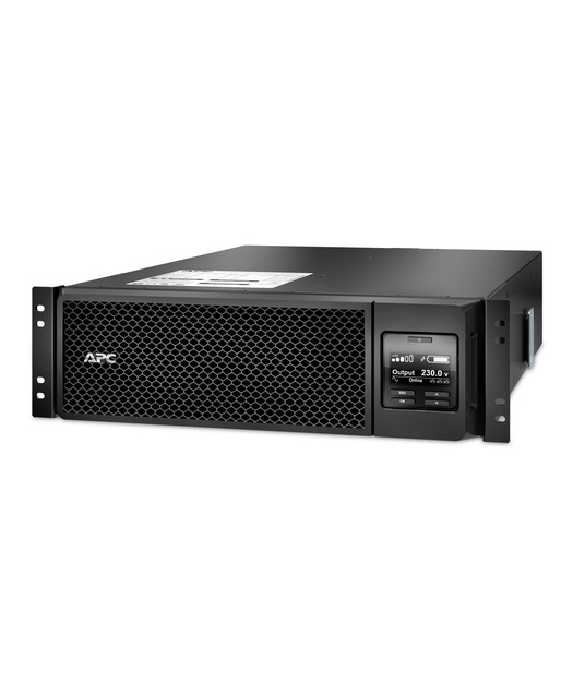 APC Smart-UPS On-Line, 5kVA, Rackmount 3U, 230V, 6x C13+4x C19 IEC outlets, Network Card+SmartSlot, Extended runtime, W/ rail kit