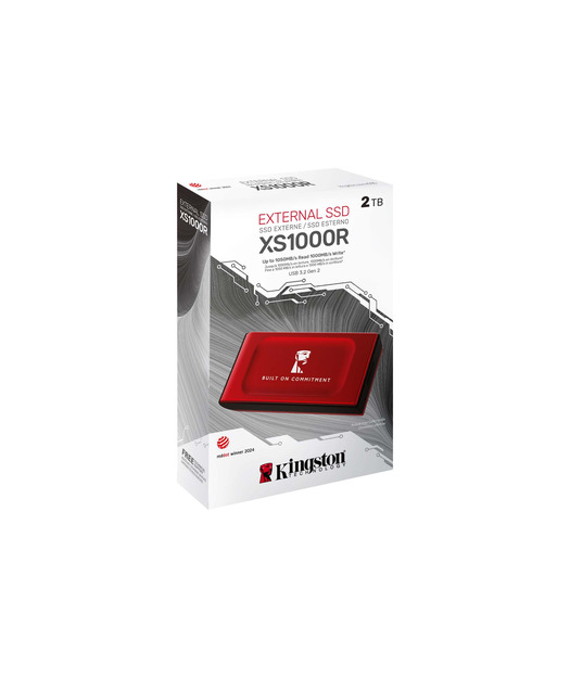 Kingston 2000GB Portable SSD XS1000 RED