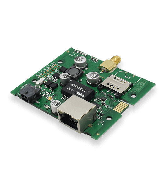 1 x 1 Gbps ETH port, No Wifi, one sim ga