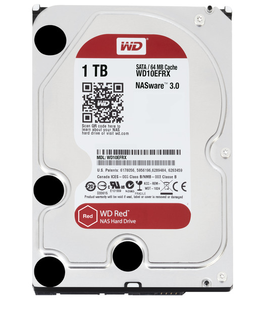 Western Digital Red 3.5'' 1TB WD10EFRX  SATA3 Hard Disk