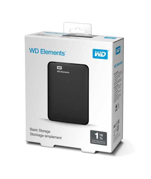 Western Elements USB 3.0 2.5" 1TB Taşınabilir Disk Siyah