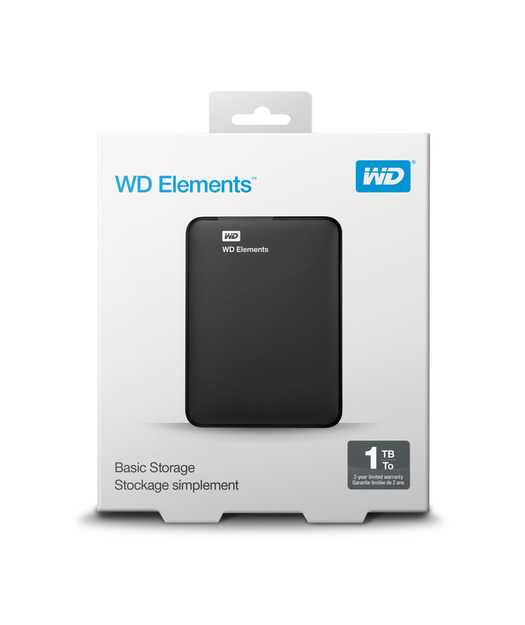 Western Elements USB 3.0 2.5" 1TB Taşınabilir Disk Siyah
